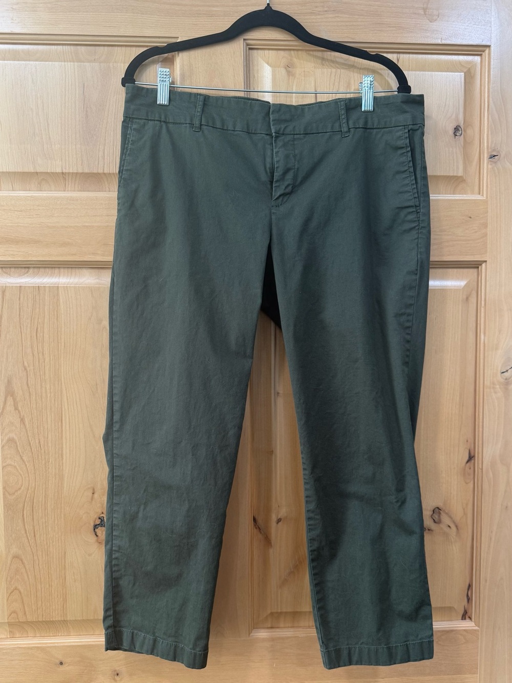 Kut from the Kloth Olive Green Cropped Women's Pants Size 14